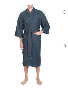 MAJESTIC International Kimono en jean Jaspe one size
